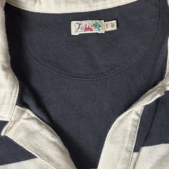 Faherty rugby jersey Polo style cotton dress long sleeve size Medium EUC - Picture 5 of 7